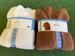 2 New Ladies Cozy Sherpa Size L