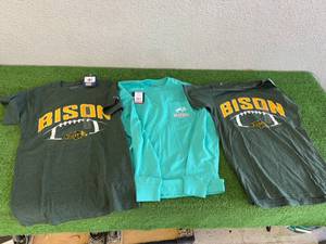 3 New Size S NDSU Bison Ladies Shirts