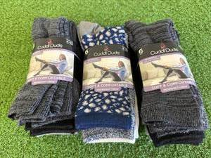 18 Pair New Cuddl Duds Shoe Size 4-10 Socks