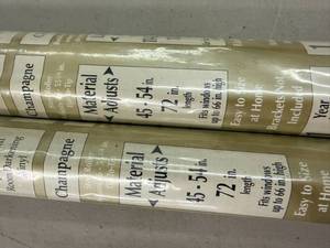 New Case of 2 Champagne Steel Rollers 45-54 72 Length, Easy to Resize