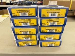 10 1# Boxes 2 12 8D Galvanized Casing Nails