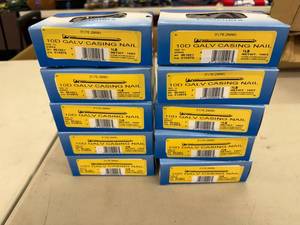 10 1# Boxes 3 10D Galvanized Casing Nails