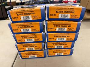 10 1# Boxes 2 12 8D Brite Common Nails