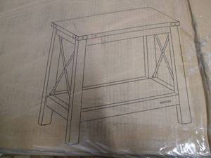 Black end table...