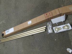 Decorative curtain rod, 3 37 secti...