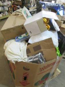 Pallet of new and mail return goods...