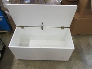 Storage bench on wheels...