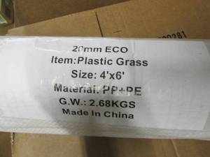 4 x 6 piece of artificial grass...