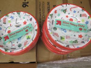 6 20 Count heavy duty paper bowls...