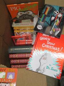Box filled with all new books, grea...