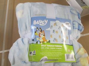 Bluey plush throw...