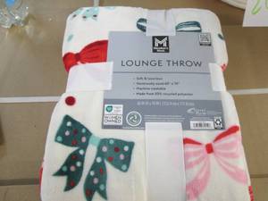 Plush lounge throw...