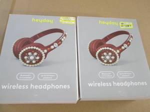 2 Bluetooth enabled wireless headph...