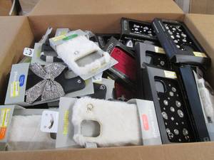 Large box of new assorted cell phon...