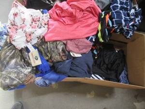 Box of brand new clothes, most have...