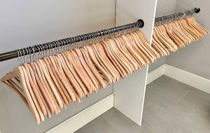 Bundle of 125 Wooden Hangers