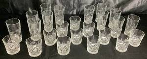 Royal Highlights Crystal Highball Tumblers and Old Fashioned Glassses by Princess House