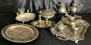 Bundle of SilverPlated Serving Dishes