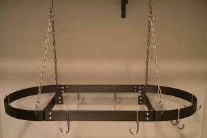 Gourmet Kitchen Hanging PotPan Rack with Hooks