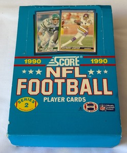 1990 Score Football 36 Pack Card Box