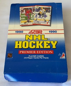 1990 Score NHL Hockey Premier Edition 36 Pack Box