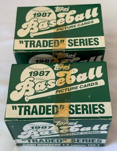 (2) 1987 Topps Traded Baseball Card Sets