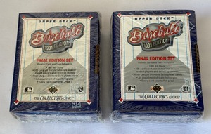 (2) 1991 Upper Deck Final Edition Baseball Card Sets
