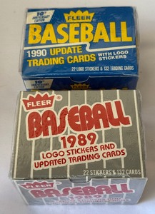 1989 and 1990 Fleer Updated Factory Sealed Baseball Card Sets
