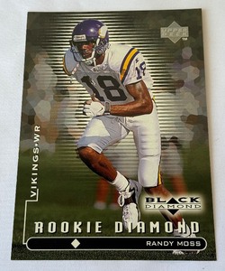 Randy Moss Rookie Diamond 1998 Upper Deck Black Diamong #97 Minnesota Vikings Oversized Football Card