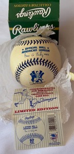 Joe DiMaggio Limited Edition Commemorative Official American league Rawlings Budig Ball - New in Box