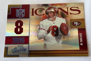 Steve Young 25 2007 Donruss Playoff Absolute NFL Icons #NFL-26 Numbered 0925 Football Card