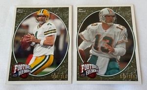 Brett Favre and Dan Marino 350 2008 UD Football Heroes Cards