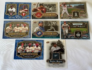 8 Numbered Upper Deck A Piece of History Baseball Cards - (6) 199, (1) 99, (1) 149