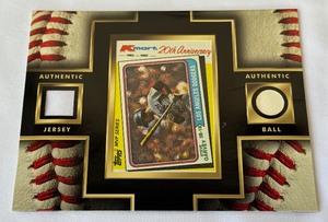 Steve Garvey Authentic Jersey and Ball Baseball Card