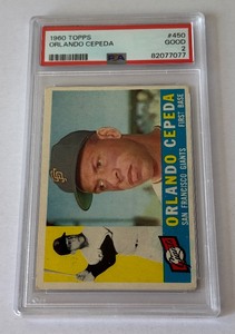 Orlando Cepeda 1960 Topps #450 PSA 2 Vintage Baseball Card