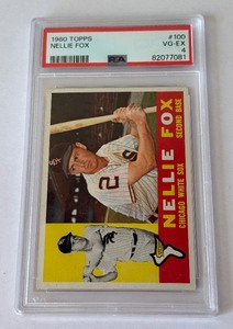 Nellie Fox 1960 Topps #100 PSA 4 VG-EX Vintage Baseball Card