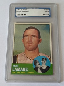 1963 Topps Jack Lamabe #251 Graded 7 NM Vintage Baseball Card