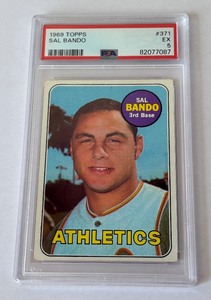 Sal Bando PSA 5 EX 1969 Topps #371 Vintage Baseball Card