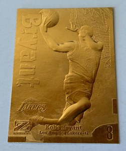 Kobe Bryant 23 kt Gold Z-Force1997 Skybox Limited Edition Basketball Card