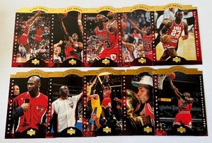 Michael Jordan A Cut Above 10-Card Die Cut Basketball Set