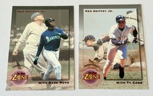 Ken Griffey Jr 2-Card Promotional Baseball Card Lot