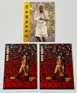 Kevin Garnett 3-Card Rookie Basketball Lot Minnesota Timberwolves