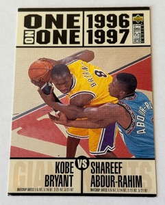 Kobe Bryant Rookie Year 1996-97 Collectors Edge One on One #361 Basketball Card