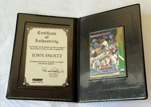 John Smoltz Autographed Baseball Card w COA
