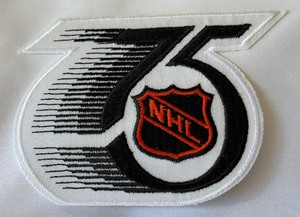 NHL 75th Anniversary Embroidered Hockey Patch