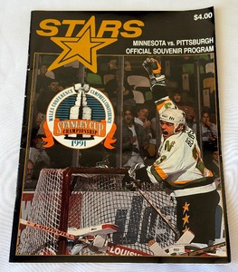 Minnesota North Stars 1991 Stanley Cup Official Program ws. Pittsburgh Penguins