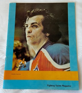 Minnesota Fighting Saints Vintage Hockey 1970s Game Program #2
