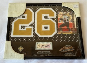 Deuce McAllister Autograph 400 2000 Playoff Absolute Memorabilia Football