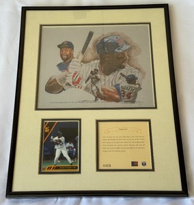 Kirby Puckett Limtied Edition Matted Minnesota Twins Baseball Photo and Card
