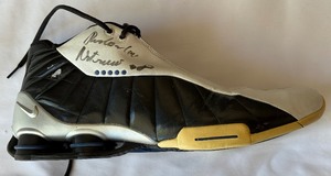 Rasho Nesterovic Autographed  Game Worn Size 18 Shoe - Minnesota Timberwolves Basketball